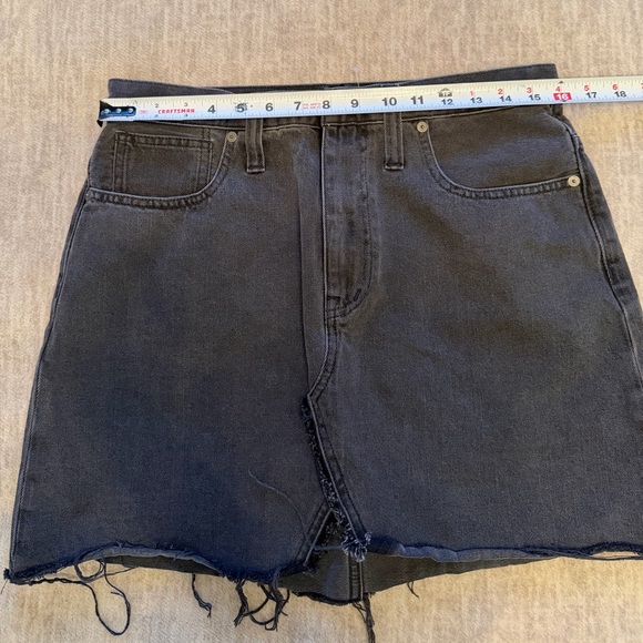 Madewell Faded Black Denim Mini Skirt - Picture 4 of 8